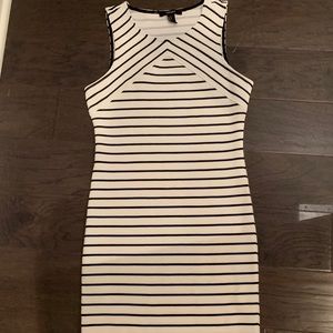 Black and white bodycon